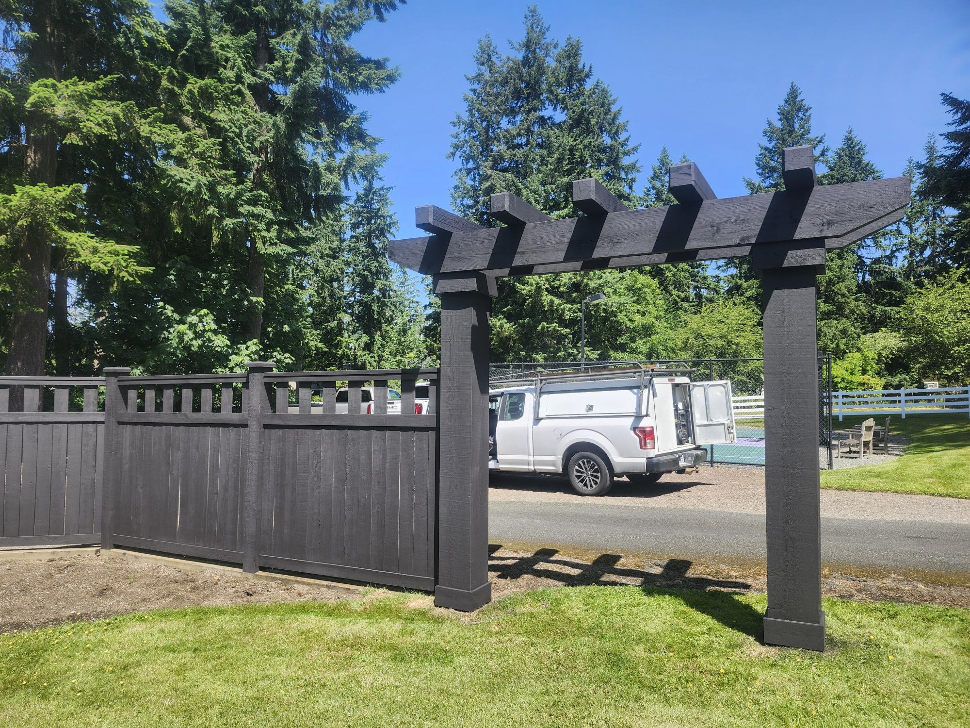 Exterior Fence Staining - Woodinville